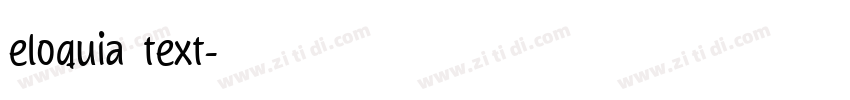 eloquia text字体转换